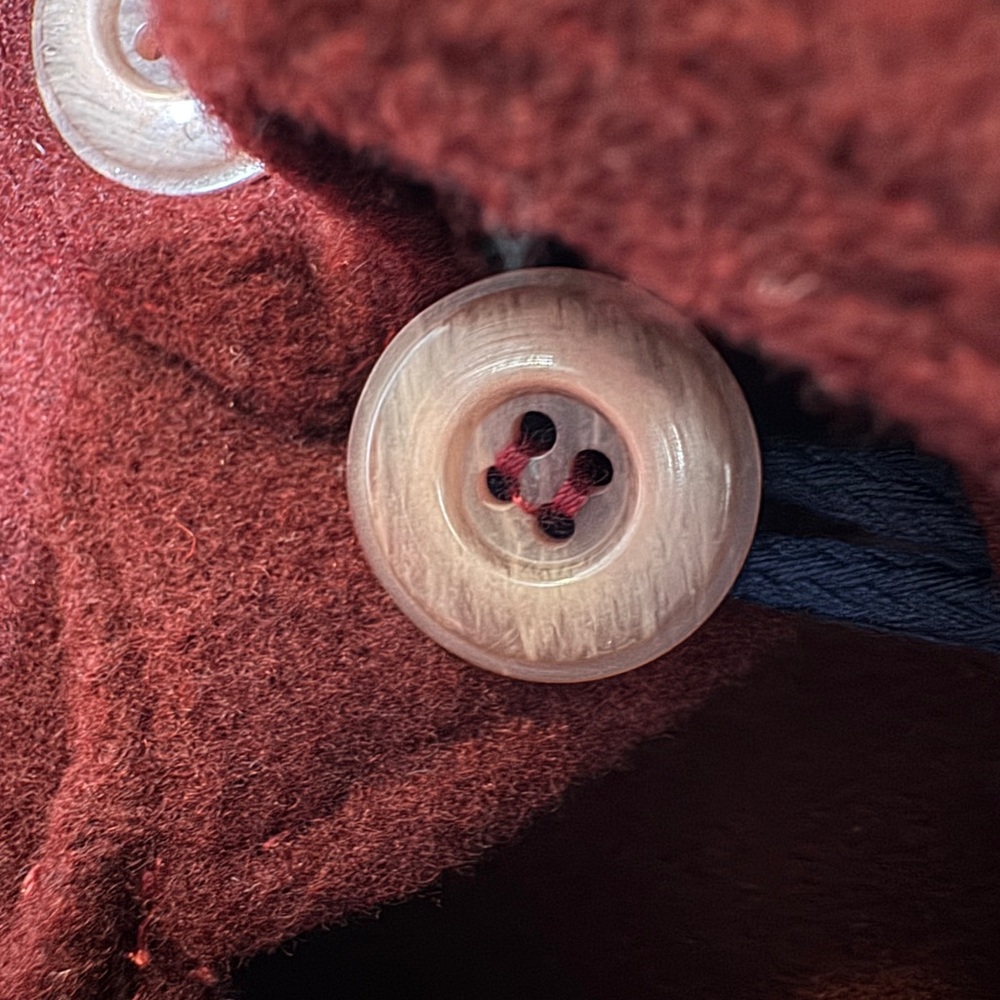 Vintage Victorian Ox Blood Maroon Wool Cloak - Picture 5 of 12